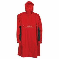 Cape De Pluie Vélo Avec Manches Rouge XS à XXL Bern Pro X