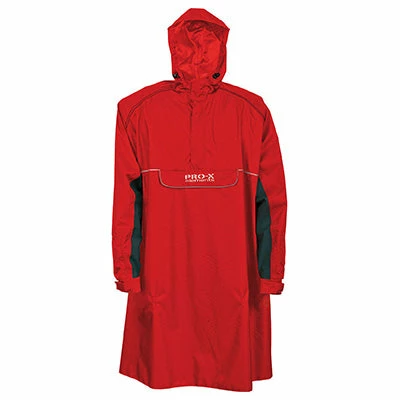 Cape De Pluie Vélo Avec Manches Rouge XS à XXL Bern Pro X