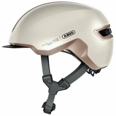 Casque Abus HUD-Y Ace Champagne Gold Avec Feu Pour Vélo En Ville