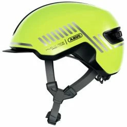 Casque Abus HUD-Y Ace Signal Yellow Avec Feu Pour Vélo En Ville