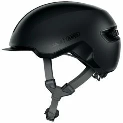 Casque Abus HUD-Y Ace Velvet Black Avec Feu Pour Vélo En Ville