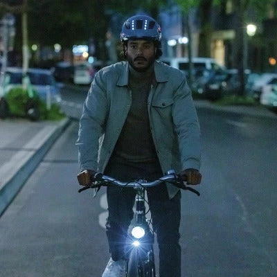 Casque Vélo Avec éclairages Abus Hyban 2.0 LED Signal Glacier – Image 5