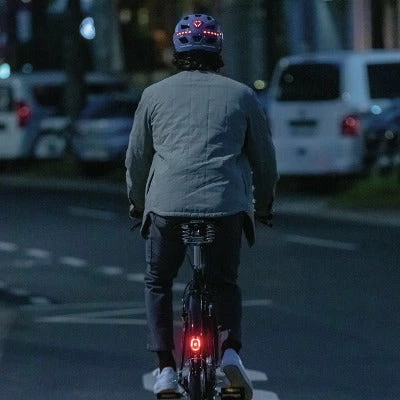 Casque Vélo Avec éclairages Abus Hyban 2.0 LED Signal Glacier – Image 6