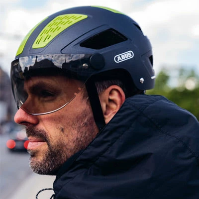 Casque Vélo Avec Visière Et LED Abus Hyban 2.0 Ace – Image 5