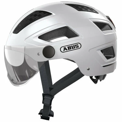 Casque Vélo Hyban 2.0 Ace Blanc Avec Visière Intégrée Abus