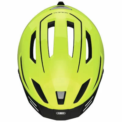 Casque Vélo Ville Jaune Fluo Avec Lumière Abus Pedelec 2.0 MIPS – Image 4