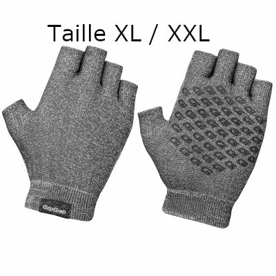 Gants Vélo Courts Unisexes En Tricot Gris Freedom Gripgrab – Image 7