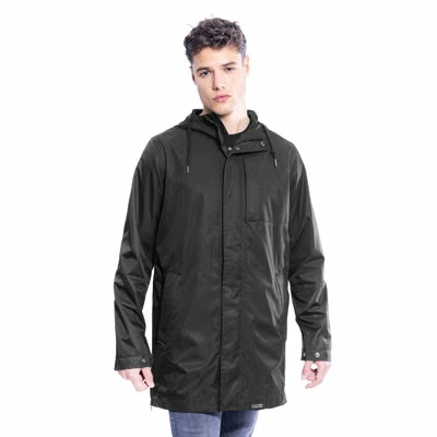 Parka Vélo étanche Et Coupe-vent The Downtown Racer Noir