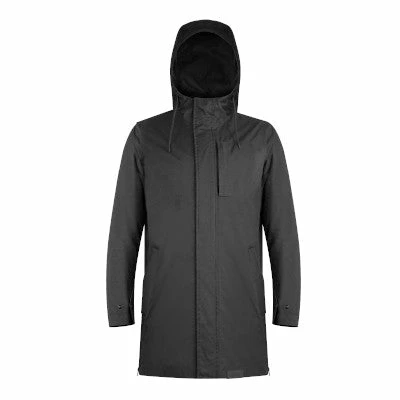 Parka Vélo étanche Et Coupe-vent The Downtown Racer Noir – Image 3