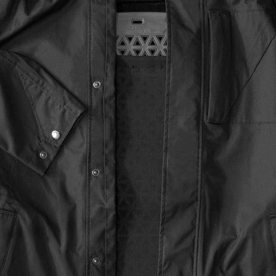 Parka Vélo étanche Et Coupe-vent The Downtown Racer Noir – Image 4