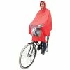 Hooodie Poncho Pluie Rouge Avec Fenêtre Pour Lumière De Vélo