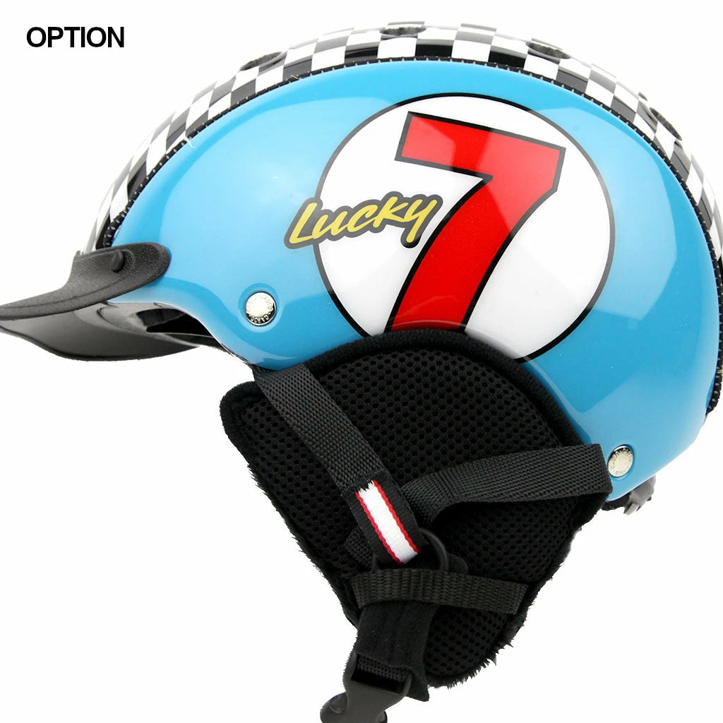 Casque Enfant Cyclisme Et Ski - Mini 2 Luck 7 Bleu Casco – Image 4