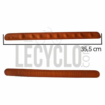 Serre Pantalon En Cuir Marron Pour Cycliste Lepper – Image 2