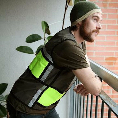 Georgia In Dublin Veste Mixte Réfléchissante De Vélo Verte Et Jaune D1 Style – Image 3