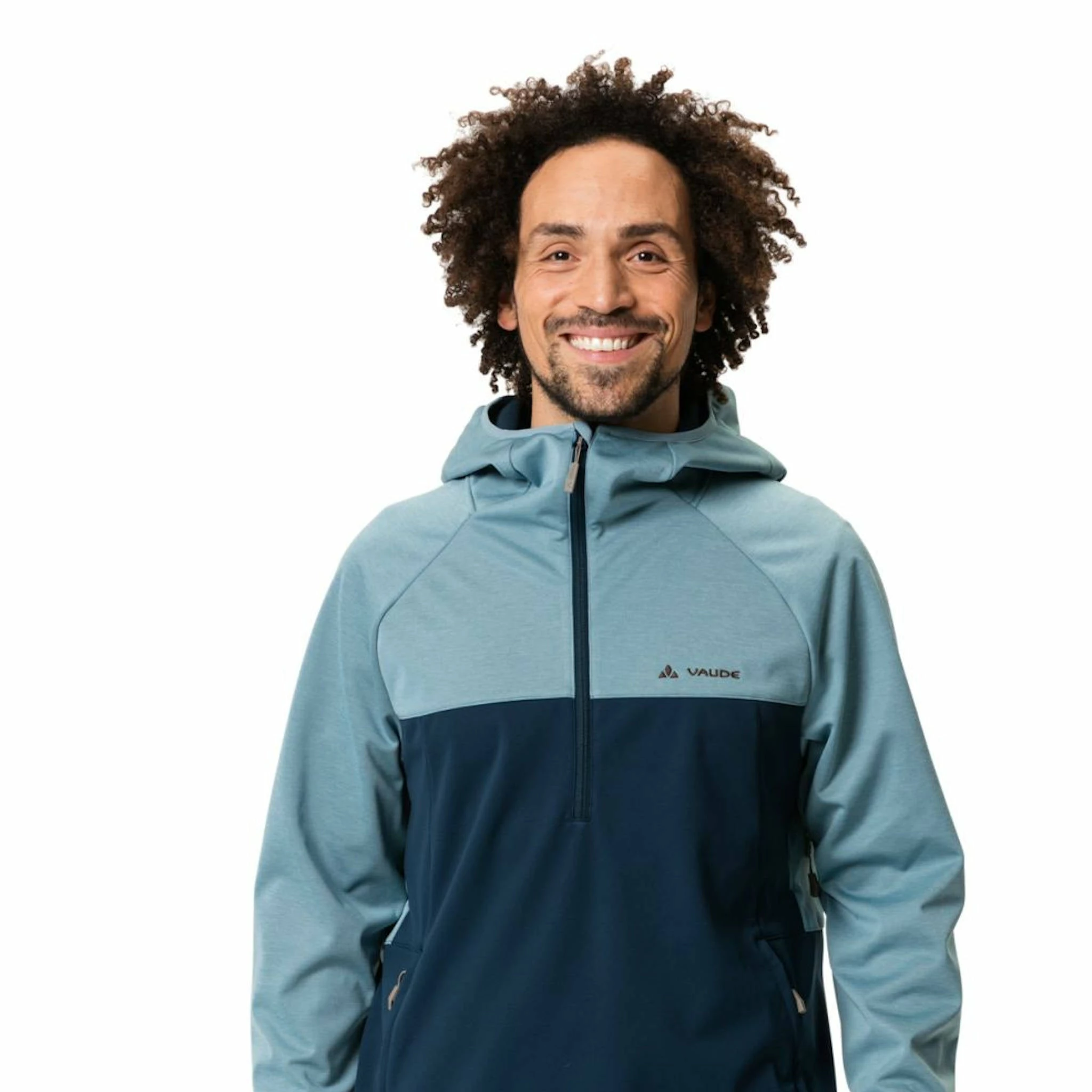Veste Vélo Colourblock Bleue Pour Hommes Vaude Tremalzo Softshell